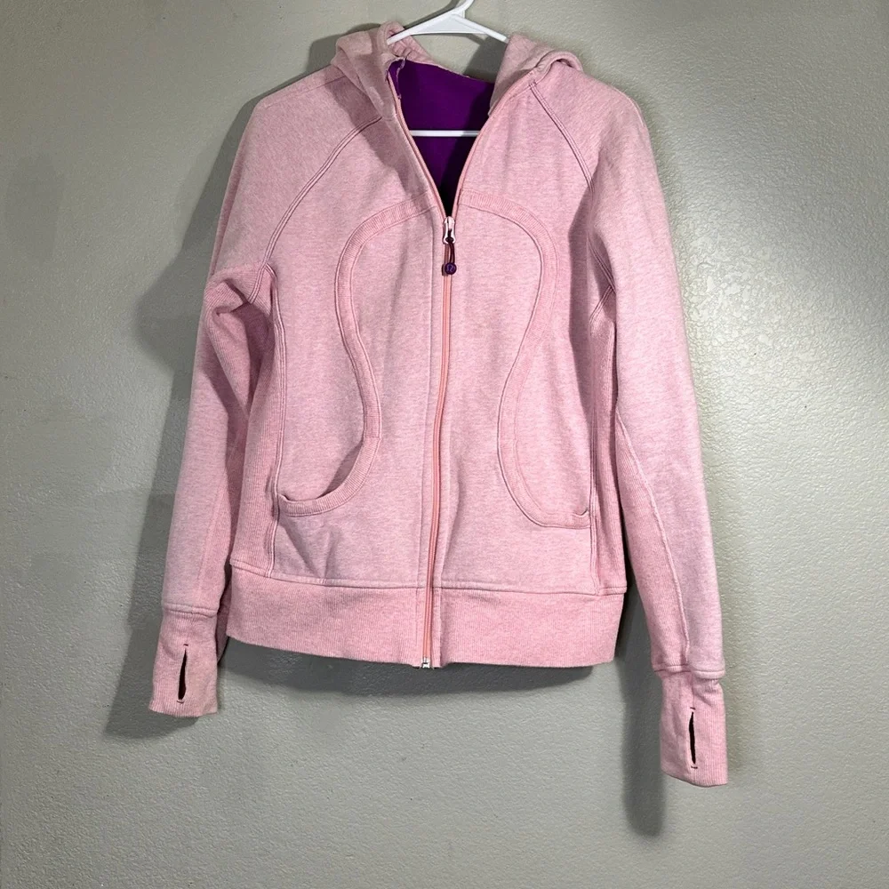 Lululemon Athletica Light Pink Zip-Up Hoodie - Picture 1 of 2
